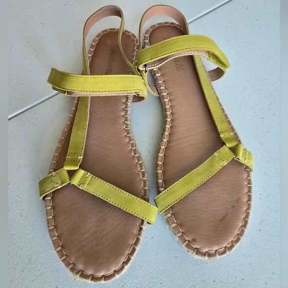 MADEWELL Hallie Espadrille Sandal in Nubuck Leather size 10 - Picture 2 of 9